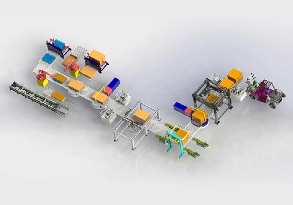 供棧碼垛高速纏繞打包線(xiàn)